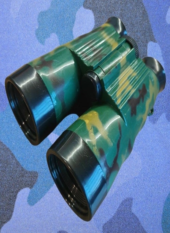 PlayMagic Binocular|Army Style Folding Telescop Toy|Compass & Neck String Included|Long Distance Vision|Adventure and Birdwatching Toy|Spy Toy|Birthday Gift for Kids 3 yr+|Made in India|Assorted - Image 1
